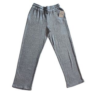 NWT R&R The Brushed Wide Leg Pant in Light Grey